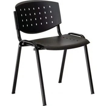 Jídelní židle Alba Cr Plastová jídelní židle Layer, černá