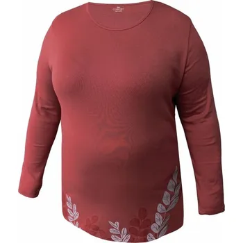 Dámské tričko, dlouhý rukáv KALARA 881 starorůžová 3XL