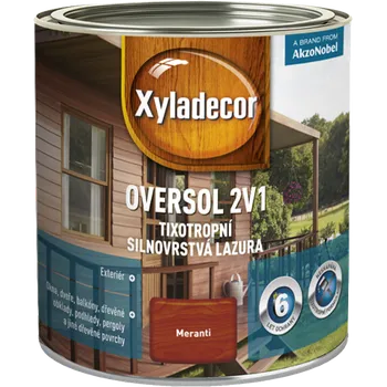 Lak na dřevo Xyladecor Oversol 2v1 tixotropní silnovrstvá lazura 2,5L Sipo