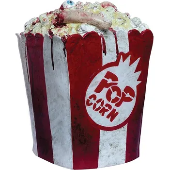 Party dekorace Ghoulish - Dekorativní krabička na popcorn s lidskými kostmi -