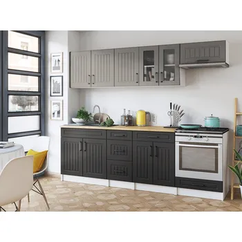 Kuchyňská linka Kuchyňská linka Běla 240/240 kámen/grafit MAT