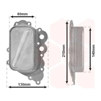Chladič motoru Olejový chladič, motorový olej VAN WEZEL 30003713