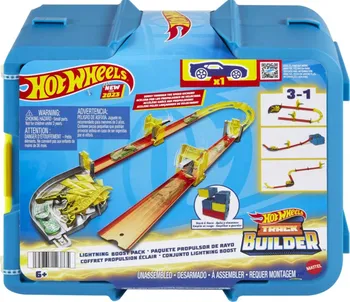 Set autodráh Mattel Hot Wheels HMC03 Track Builder Dráha v boxíku - blesky