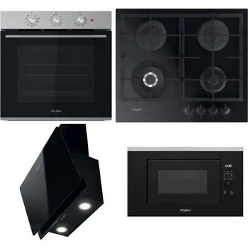 Set domácích spotřebičů WHIRLPOOL OMK38HU0X + WHIRLPOOL GOFL 629/NB1 + WHIRLPOOL WHVP 65F LM K + WHIRLPOOL WMF200G