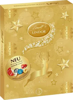 Bonboniéra Lindt Lindor adventní kalendář zlatý 290 g