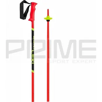 Sjezdová hůlka dětské hole Leki Racing Kids, bright red/black/neonyellow - 95cm 115135