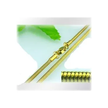 Souprava šperků Ocelový řetízek had zlatý 450x1,2mm