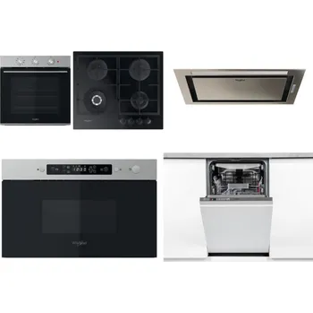 Set domácích spotřebičů WHIRLPOOL OMK38HU0X + WHIRLPOOL GOFL 629/NB1 + WHIRLPOOL WCT3 64 FLB X + WHIRLPOOL MBNA910X + WHIRLPOOL WSIO 3O34 PFE X
