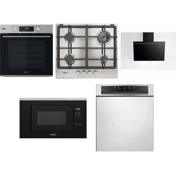 Set domácích spotřebičů WHIRLPOOL OMSK58RU1SX + WHIRLPOOL TGML 661 IX R + WHIRLPOOL AKR 62F LT K + WHIRLPOOL WMF200G + WHIRLPOOL WBC 3C34 PF X