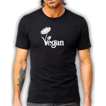 pánské tričko VEGAN-Logo S Bílá