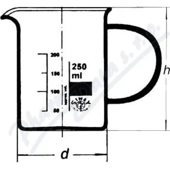 Kádinka s uchem a výlevkou 250ml č.154