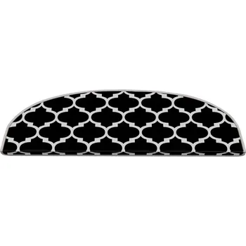 Nášlap na schod Černo-bílé nášlapy na schody v sadě 16 ks 20x65 cm Madalyon – Vitaus ID_1586392