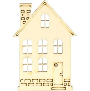 Vánoční dekorace Dekorace domeček topol 03 - 7x5cm