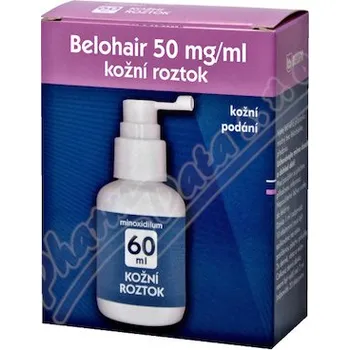 Lék na kožní problémy, vlasy a nehty Belohair 50mg/ml drm.sol.1x60ml