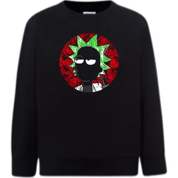 Chlapecká mikina detska_klasicka_levna_mikina_rick_morty Barva: Black -černá, Dětská bavlněná trička JHK: XL