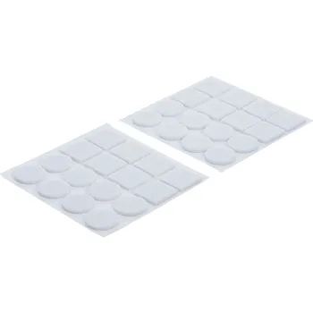 Dílenský stůl BGS Diy BGS80860, Sada filcových podložek pod nábytek bílá 32dílná