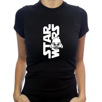 dámské tričko STAR WARS Darth Vader logo 1 Černá XL