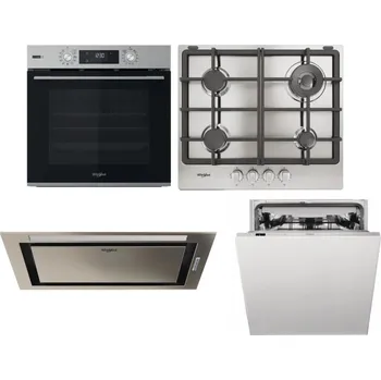 Set domácích spotřebičů WHIRLPOOL OMSK58RU1SX + WHIRLPOOL TGML 661 IX R + WHIRLPOOL WCT3 64 FLB X + WHIRLPOOL WIC 3C33 PFE