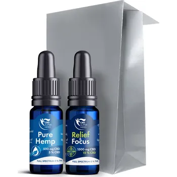 CBD Balíček PURE & LIMETA full spectrum oleje 2x 10 ml