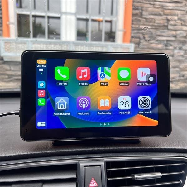 Stualarm Monitor 7" s Carplay, Android auto, Mirror link, BT DO STUDS-709CA