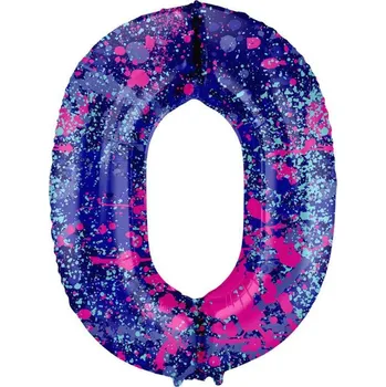 Zábavní pyrotechnika Fóliové číslo 0 - Paint splash 86 cm