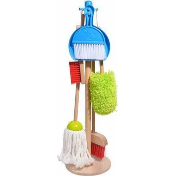 Dětský spotřebič Lucy & Leo 302 Uklízecí sada - dřevěná hračka 7 dílů