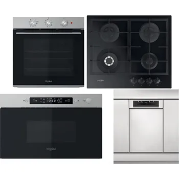 Set domácích spotřebičů WHIRLPOOL OMK38HU0X + WHIRLPOOL GOFL 629/NB1 + WHIRLPOOL MBNA910X + WHIRLPOOL WSBO 3O34 PF X