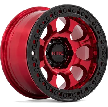 Plechové kolo KMC KM237 RIOT BEADLOCK disk 17x9 6x139.7 108 ET-12, Candy red