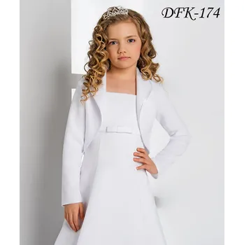 Dívčí šaty Dětské fleecové svatební bolerko DFK-174 Barva: ivory, Vybraná velikost: velikost 158