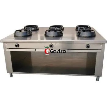 Sporák ČÍNSKÝ SPORÁK PLYNOVÝ CCD/06 WOK PLYNOVÝ , 6 hořáků