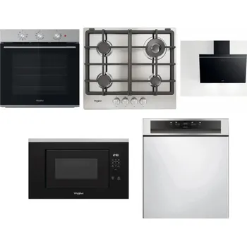 Set domácích spotřebičů WHIRLPOOL OMK38HU0X + WHIRLPOOL TGML 661 IX R + WHIRLPOOL AKR 62F LT K + WHIRLPOOL WMF200G + WHIRLPOOL WBC 3C34 PF X