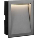 Schrack Venkovní zápustné svítidlo Fano Medium LED 8,4W 3000K, antracit, rozměr 19,3x23,8cm, IP65