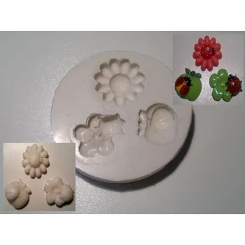 Forma na pečení Květ a beruška silikonová forma