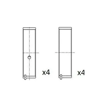 Ojnice Ojniční ložisko FAI AutoParts BB2050-STD