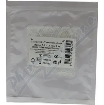 Krytí na ránu Krytí sterilní-mastný tyl 7.5x7.5cm/1ks Steriwund