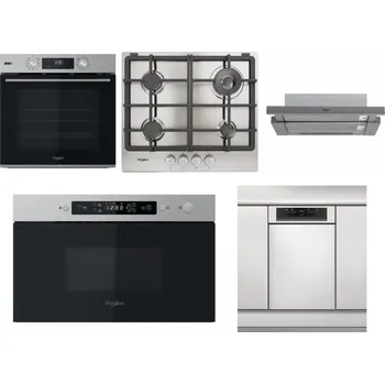 Set domácích spotřebičů WHIRLPOOL OMSK58RU1SX + WHIRLPOOL TGML 661 IX R + WHIRLPOOL AKR 749/1 IX + WHIRLPOOL MBNA910X + WHIRLPOOL WSBO 3O34 PF X
