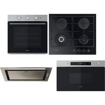 Set domácích spotřebičů WHIRLPOOL OMK38HU0X + WHIRLPOOL GOFL 629/NB1 + WHIRLPOOL WCT3 64 FLB X + WHIRLPOOL MBNA910X