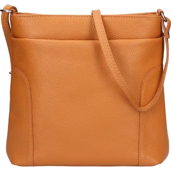 Kabelka Dámská kožená crossbody kabelka Italia Emma - světle hnědá