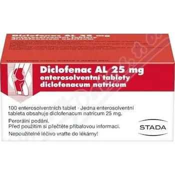 Lék na bolest, zánět a horečku Diclofenac AL 25mg tbl.ent.100