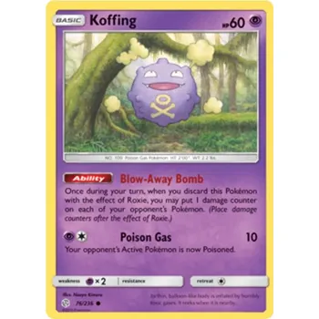 Karetní hra Koffing 076/236 - Cosmic Eclipse Typ karty: Non-Holo
