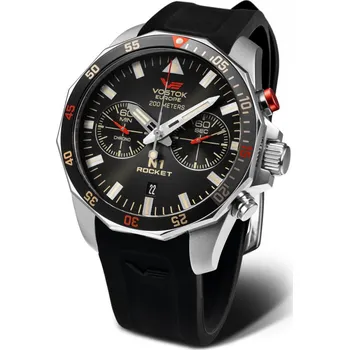 Hodinky Vostok Europe N1 ROCKET Chrono Line 6S21/225A618S černý