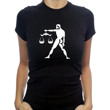 dámské tričko VÁHY - zvěrokruh L Bílá