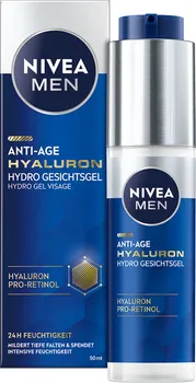 Nivea Men Anti-Age Hyaluron Hydro Gel Visage osvěžující pleťový gel 50 ml