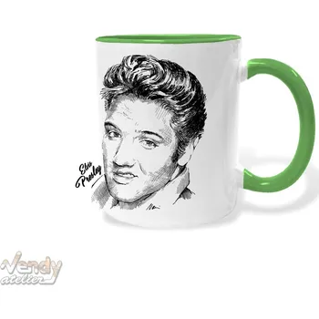 Hrnek - Elvis Presley Barva: Zelená