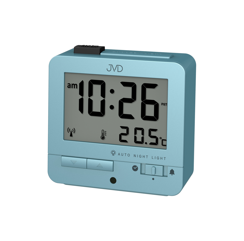 JVD Digitální modrý rádiem řízený budík JVD RB9401.4