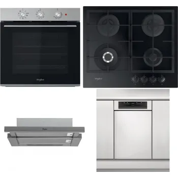 Set domácích spotřebičů WHIRLPOOL OMK38HU0X + WHIRLPOOL GOFL 629/NB1 + WHIRLPOOL AKR 749/1 IX + WHIRLPOOL WSBO 3O34 PF X