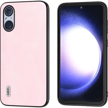 Pouzdro na mobilní telefon ABEEL 65340 ABEEL LEATHER Obal pro Sony Xperia 5 V růžový