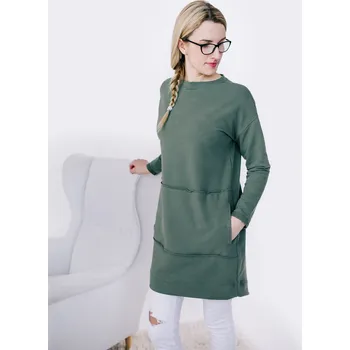 Dámská mikina Dámská tepláková mikina LOWLY KHAKI - MILOKHXS