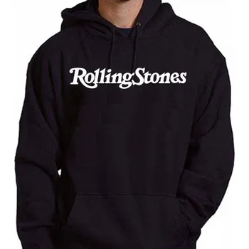 Pánská mikina mikina s kapucí ROLLING STONES Černá XXL