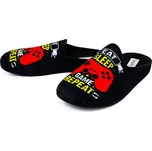 Pánská domácí obuv 5556784 SHOESY černá Barva: černá, Velikost: 44